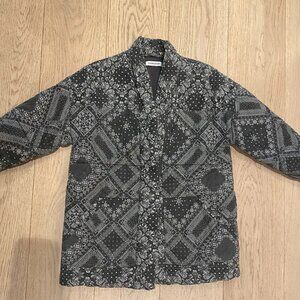 Overlover quilted gray paisley jacket
